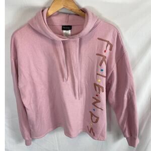 Friends Pink Boxy Fit Graphic Hoodie Size Small